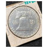 1957 US PROOF FRANKLIN HALF DOLLAR