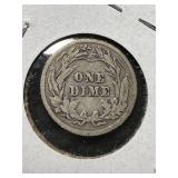 1913 US BARBER DIME