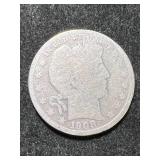 1908-S US BARBER HALF DOLLAR