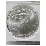 2014 AMERICAN SILVER EAGLE NGC MS70