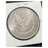 1881-O US MORGAN SILVER DOLLAR AU58