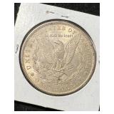 1889 US MORGAN SILVER DOLLAR AU58