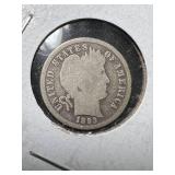 1893 US BARBER DIME