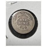 1893 US BARBER DIME