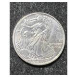 HALF TROY OZ .999 FINE SILVER WALKING LIBERTY ROUND