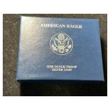 1987 PROOF AMERICAN SILVER EAGLE IN ORIGINAL MINT BOX