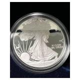 2007 PROOF AMERICAN SILVER EAGLE IN ORIGINAL MINT BOX