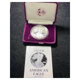 1989 PROOF AMERICAN SILVER EAGLE IN ORIGINAL MINT BOX