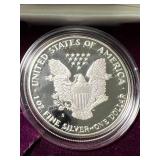 1989 PROOF AMERICAN SILVER EAGLE IN ORIGINAL MINT BOX