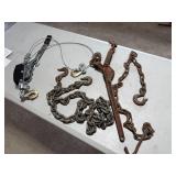 CHAINS, BINDER AND COME ALONG CHAINS, BINDER AND COME ALONG