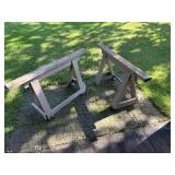 WOODEN SAW HORSES WOODEN SAW HORSES