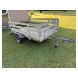 ALIMINUM TRAILER, TILT DECK WITH RAMP ALIMINUM TRAILER, TILT DECK WITH RAMP