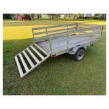 ALIMINUM TRAILER, TILT DECK WITH RAMP ALIMINUM TRAILER, TILT DECK WITH RAMP