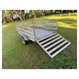 ALIMINUM TRAILER, TILT DECK WITH RAMP ALIMINUM TRAILER, TILT DECK WITH RAMP