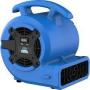 B-Air 1/8 HP Air Mover Carpet Dryer Floor Blower Fan for Home Use in Blue Customer Returns See Pictures