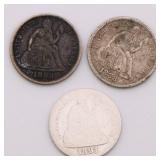 US Seated Liberty Dime Lot US Seated Liberty Dime Lot