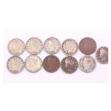 US Liberty Head Nickel Lot of 11 US Liberty Head Nickel Lot of 11