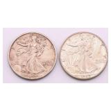 US Walking Liberty Half Dollar Lot of 6 US Walking Liberty Half Dollar Lot of 6