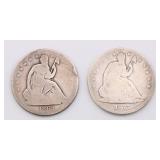US Seated Liberty Quarter Lot of 4 US Seated Liberty Quarter Lot of 4