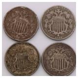 US Shield Nickel Lot of 8 US Shield Nickel Lot of 8