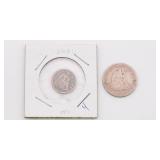 US Seated Liberty Lot - Dime, Quarter, Half US Seated Liberty Lot - Dime, Quarter, Half
