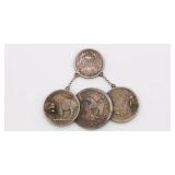 Rare Coin Chain - Seated Liberty, Barber, Buffalo Rare Coin Chain - Seated Liberty, Barber, Buffalo