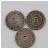 US Shield Nickel Lot of 10 US Shield Nickel Lot of 10