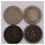 US Shield Nickel Lot of 10 US Shield Nickel Lot of 10