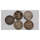 US Liberty Head Dime Lot of 10 US Liberty Head Dime Lot of 10
