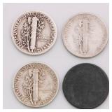 US Mercury Dime Lot of 12 US Mercury Dime Lot of 12