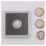 US Mercury Dime Lot of 12 US Mercury Dime Lot of 12