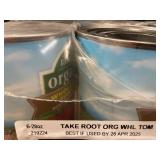 WA 3 - Take Root Organics Whole Peeled Tomatoes, 6x28oz Cans, Best by 28 Apr 2025 WA 3 - Take Root Organics Whole Peeled Tomatoes, 6x28oz Cans, Best by 28 Apr 2025