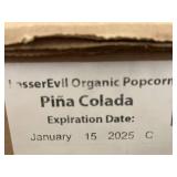 LesserEvil Organic Popcorn Pina Colada 4-Pack, Gluten Free, Exp 1/15/2025 LesserEvil Organic Popcorn Pina Colada 4-Pack, Gluten Free, Exp 1/15/2025