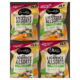 NM 3 - Darrell Lea Soft Licorice Allsorts Original Flavor, 4 Packs, 7 oz Each