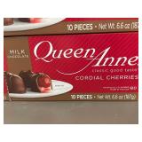 LA 5 - Queen Anne Cordial Cherries Milk Chocolate 4 Boxes (Best by Sept 2024)