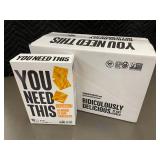 NV 4 - You Need This Cheddar Almond Flour Crackers, 6-Count Boxes, Exp 3/2025 NV 4 - You Need This Cheddar Almond Flour Crackers, 6-Count Boxes, Exp 3/2025