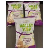 TN 1 - Valley Pop Parmesan and Roasted Garlic Popcorn, 3 Bags, 6.5 oz Each TN 1 - Valley Pop Parmesan and Roasted Garlic Popcorn, 3 Bags, 6.5 oz Each