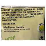 TN 1 - Valley Pop Parmesan and Roasted Garlic Popcorn, 3 Bags, 6.5 oz Each TN 1 - Valley Pop Parmesan and Roasted Garlic Popcorn, 3 Bags, 6.5 oz Each