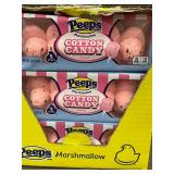 NC 3 - Peeps Cotton Candy Marshmallow Chicks 5ct (24 Trays) Bulk Case - Best By 11/2025