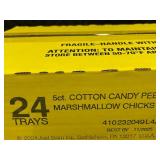 NC 3 - Peeps Cotton Candy Marshmallow Chicks 5ct (24 Trays) Bulk Case - Best By 11/2025