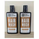 2 Pack Duke Cannon News Anchor 2-in-1 Hair Wash - Cedarwood Scent - 14oz Shampoo & Conditioner