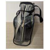 Sonia Kashuk Makeup Organizer Bag Set Clear Weekender 4 Bags - New