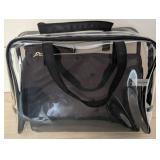 Sonia Kashuk Makeup Organizer Bag Set Clear Weekender 4 Bags - New