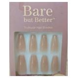 Kiss Long Glue-On Manicure Bare but Better 86572 Press On Nails