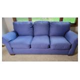 Thomasville Blue Chambray 3 Cushion Sofa