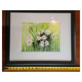 Peaceful Fine Art Watercolor Print - Sylvia Nelson - Spectacular Daisies in Brilliant Bloom