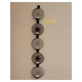 Coiled Wire Votive Candle Wall Décor