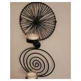 Coiled Wire Votive Candle Wall Décor