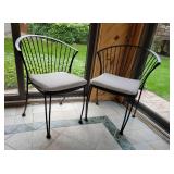 Black Iron Patio Chairs