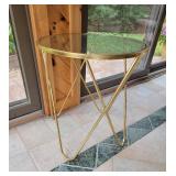 Gold Butterfly Leg Occasional Table